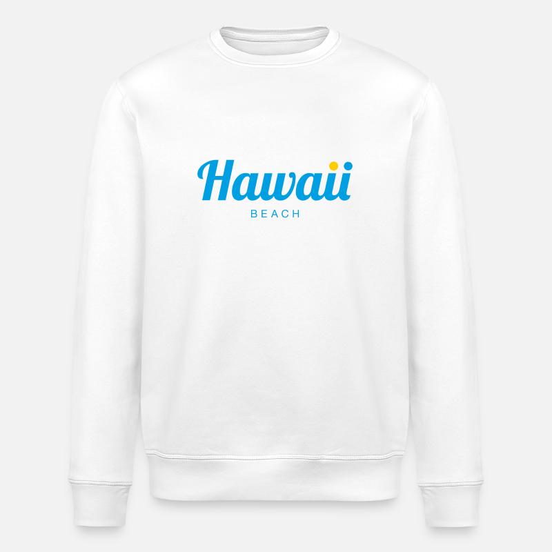 HAWAII Beach - Stanley/Stella ROLLER Unisex Organic Sweatshirt - white