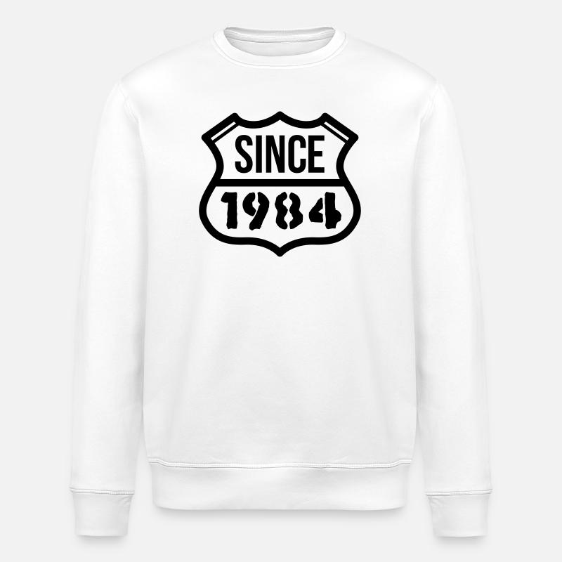 1984 - Stanley/Stella ROLLER Unisex Organic Sweatshirt - white