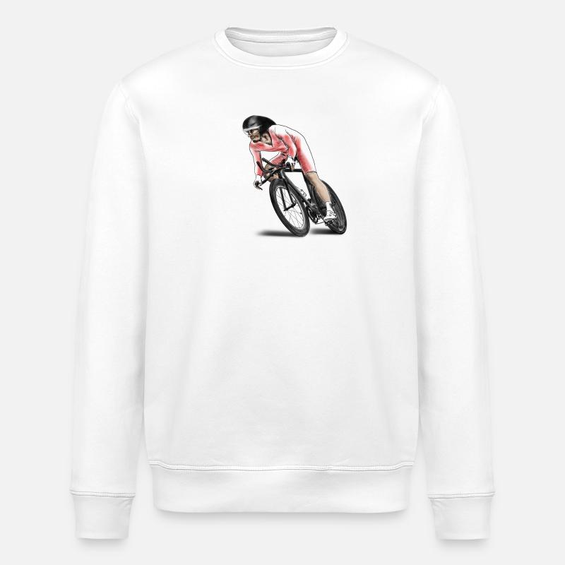 Rennrad - Stanley/Stella Unisex Bio-Sweatshirt ROLLER - Weiß