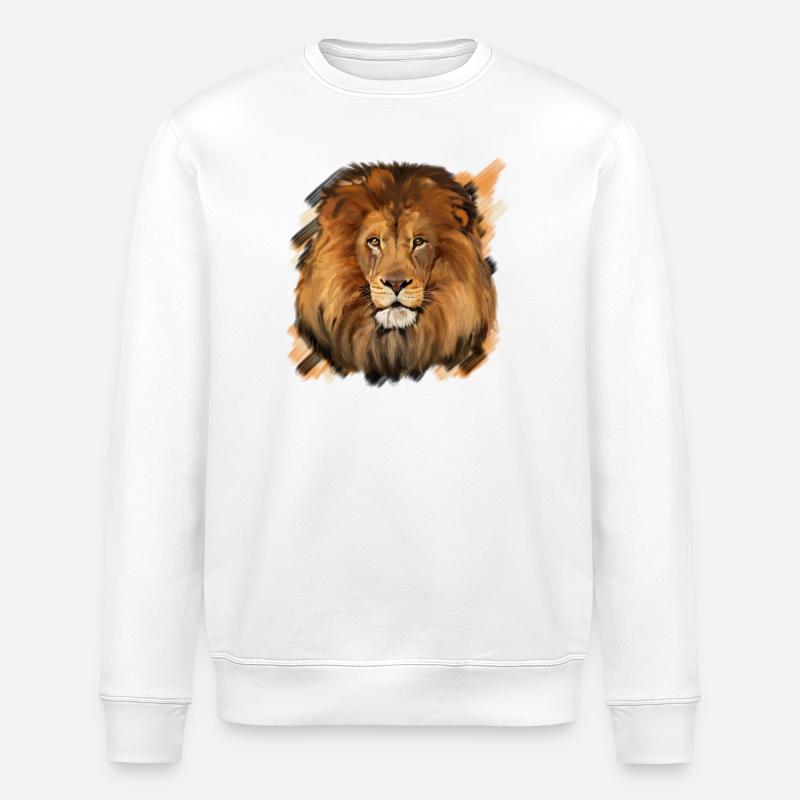 Löwe - Stanley/Stella Unisex Bio-Sweatshirt ROLLER - Weiß