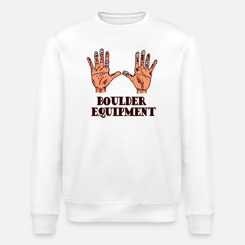 Boulder Bouldering Escalade Alpinisme Escalade - Sweat bio ROLLER Stanley/Stella Unisexe - blanc