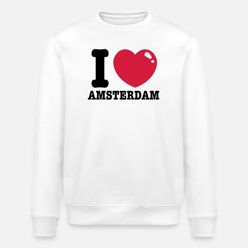 amsterdam - Sweat bio ROLLER Stanley/Stella Unisexe - blanc