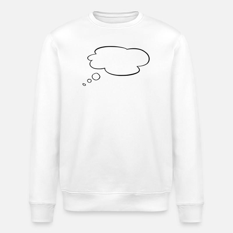 Thought bubble - Stanley/Stella ROLLER Unisex Organic Sweatshirt - white