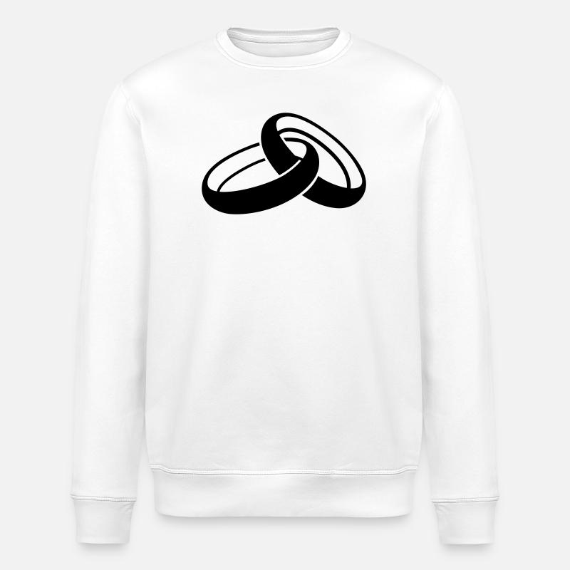 wedding - Stanley/Stella ROLLER Unisex Organic Sweatshirt - white