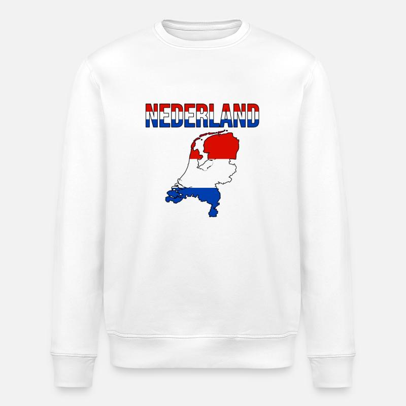 Netherlands Netherlands - Stanley/Stella ROLLER Unisex Organic Sweatshirt - white