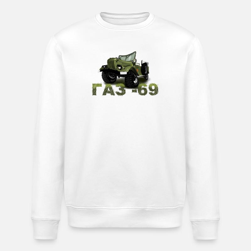 GAZ 69 - Stanley/Stella Unisex Bio-Sweatshirt ROLLER - Weiß
