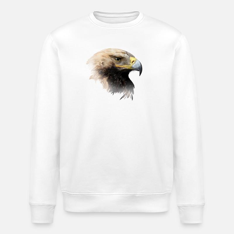 Eagle - Stanley/Stella ROLLER Unisex Organic Sweatshirt - white