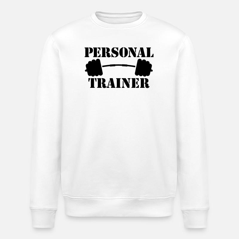 personal trainer - Stanley/Stella Unisex Bio-Sweatshirt ROLLER - Weiß