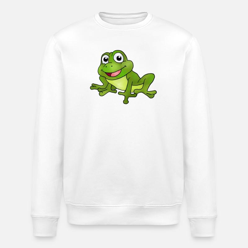 Frosch - Stanley/Stella Unisex Bio-Sweatshirt ROLLER - Weiß