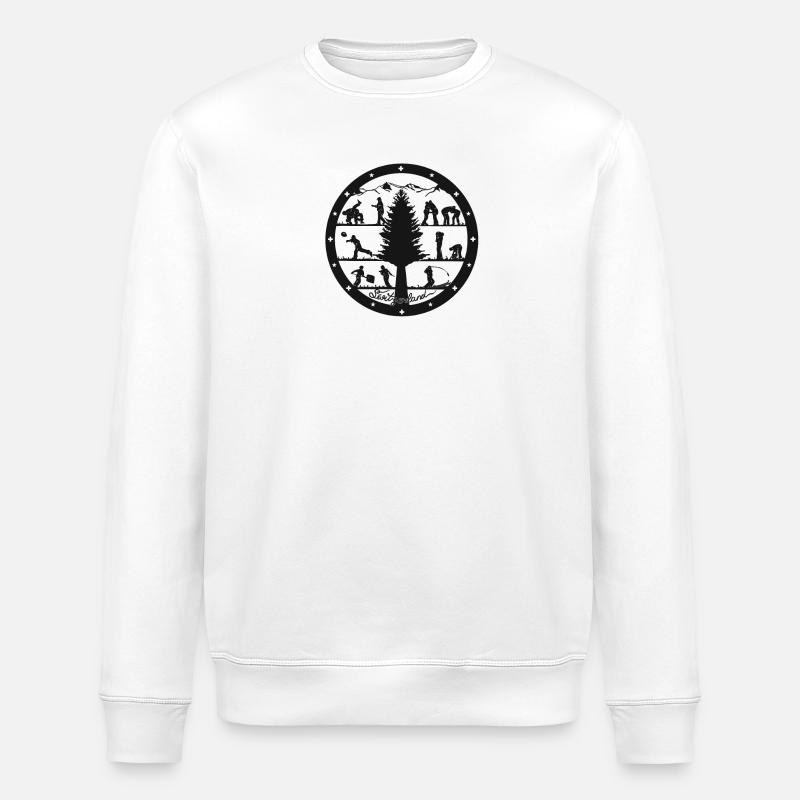 Résistant aux vibrations - Sweat bio ROLLER Stanley/Stella Unisexe - blanc