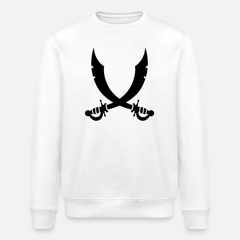 Schwerter - Stanley/Stella Unisex Bio-Sweatshirt ROLLER - Weiß