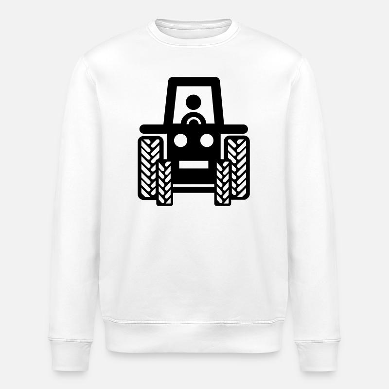 tractor - Stanley/Stella ROLLER Unisex Organic Sweatshirt - white