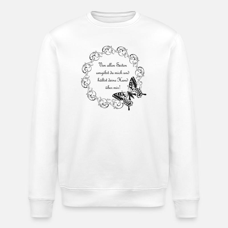 Psalm 139 - Stanley/Stella Unisex Bio-Sweatshirt ROLLER - Weiß