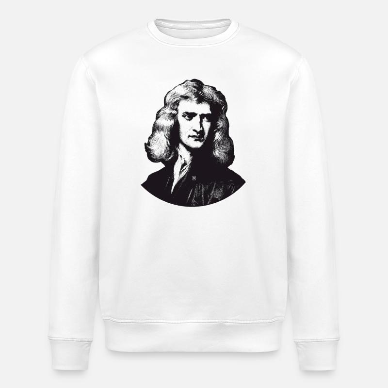 Isaac Newton - Stanley/Stella Unisex Bio-Sweatshirt ROLLER - Weiß