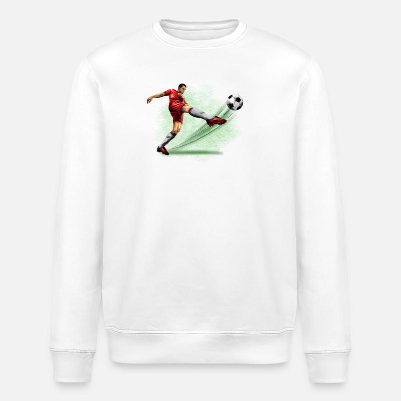 soccer player - Sweat bio ROLLER Stanley/Stella Unisexe - blanc
