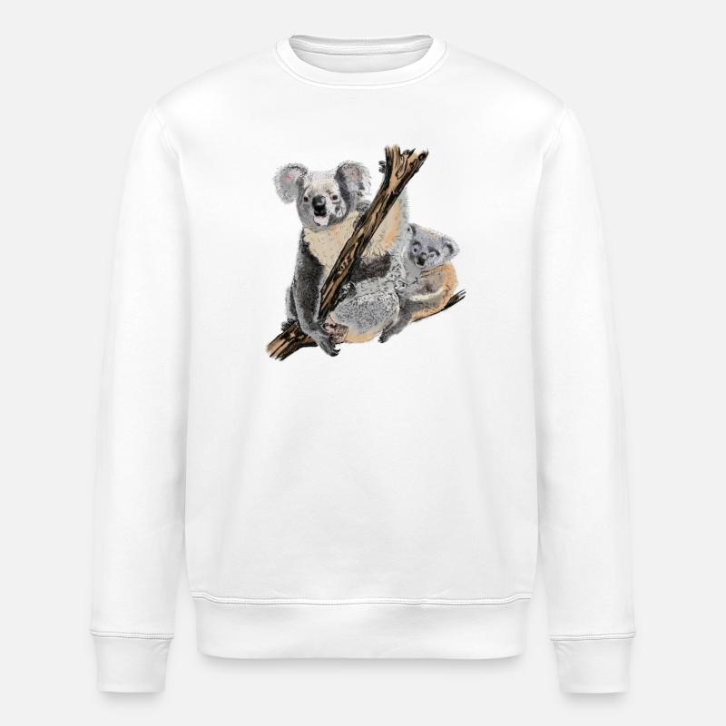 Koala - Stanley/Stella Unisex Bio-Sweatshirt ROLLER - Weiß