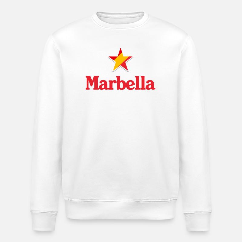 Sterne von Spanien - Marbella - Stanley/Stella Unisex Bio-Sweatshirt ROLLER - Weiß