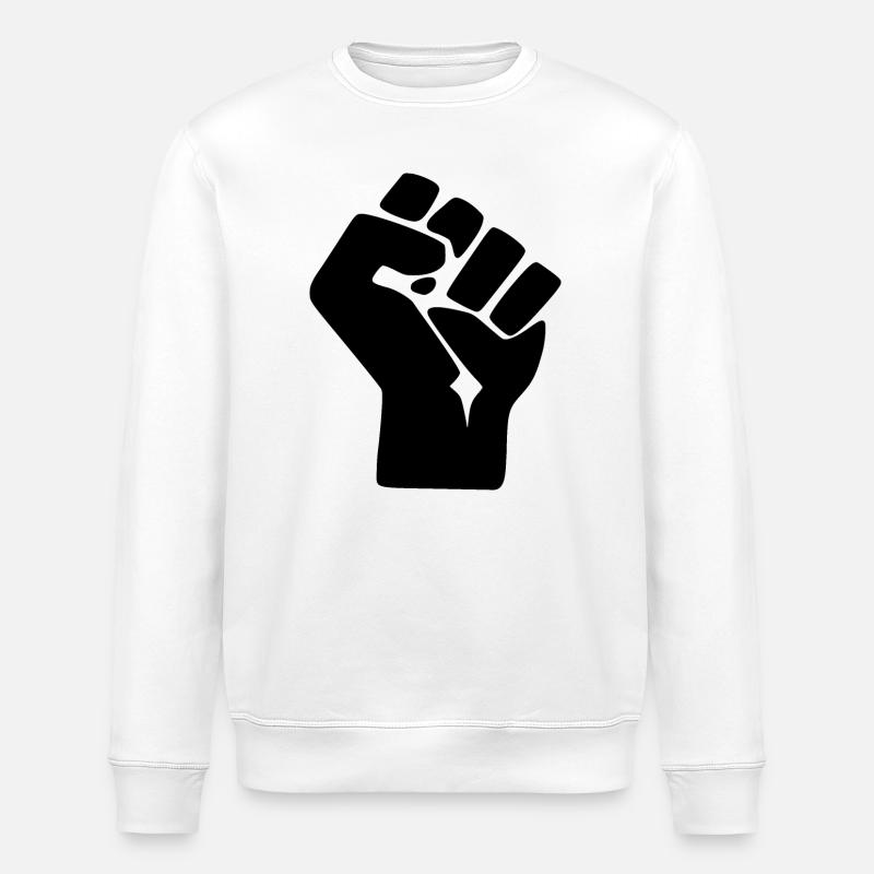 fist - Stanley/Stella ROLLER Unisex Organic Sweatshirt - white