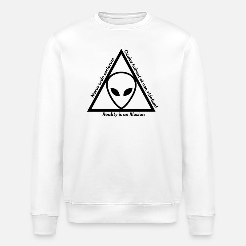 Ovni Ufo Extraterrestre Espace Geek Planète - Sweat bio ROLLER Stanley/Stella Unisexe - blanc