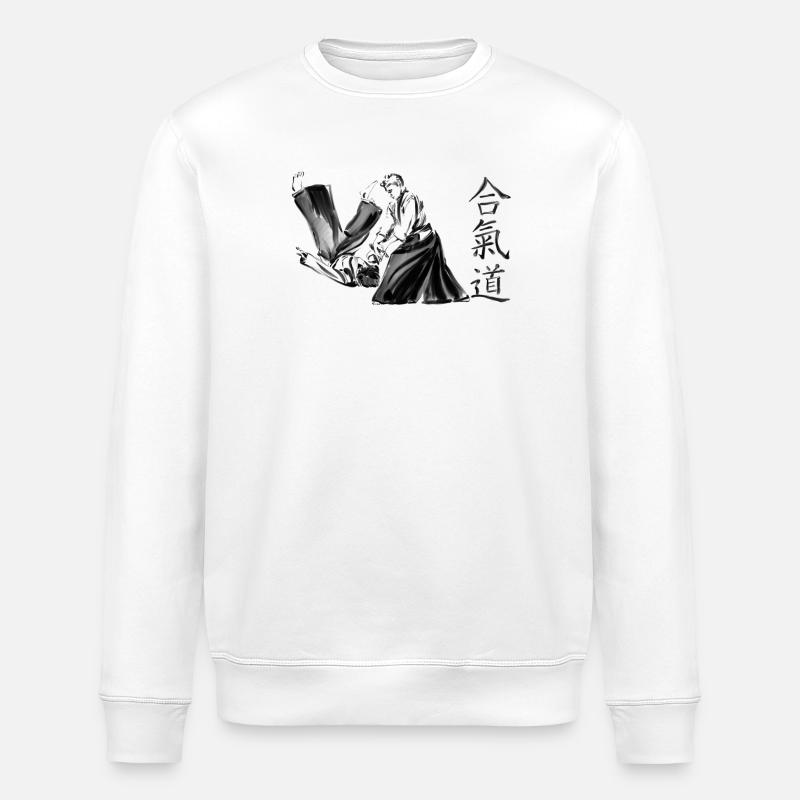 aikido - Stanley/Stella Unisex Bio-Sweatshirt ROLLER - Weiß