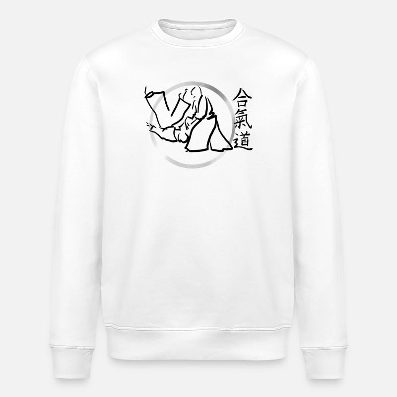 aikido - Sweat bio ROLLER Stanley/Stella Unisexe - blanc