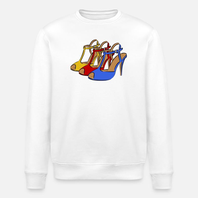 Schuh Mode Damenschuhe - Stanley/Stella Unisex Bio-Sweatshirt ROLLER - Weiß