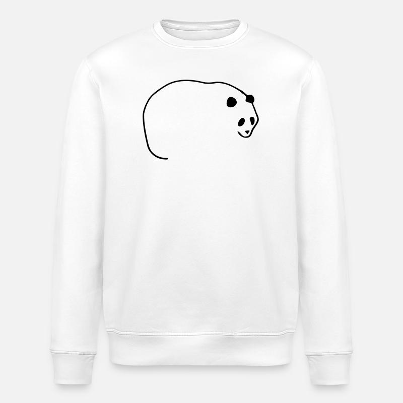 Lignes Panda - Sweat bio ROLLER Stanley/Stella Unisexe - blanc
