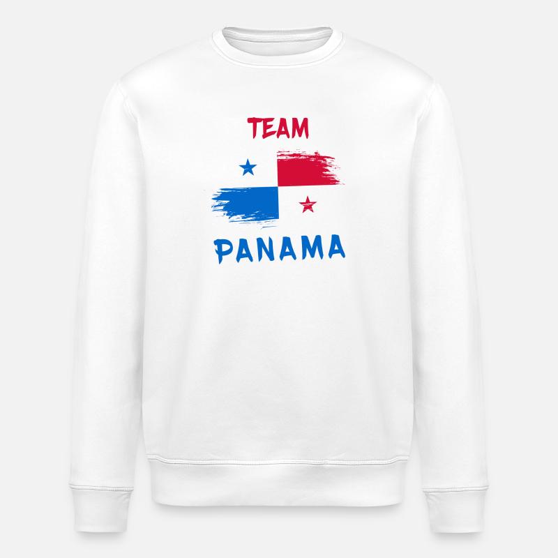 Équipe Panama / Drapeau - Sweat bio ROLLER Stanley/Stella Unisexe - blanc