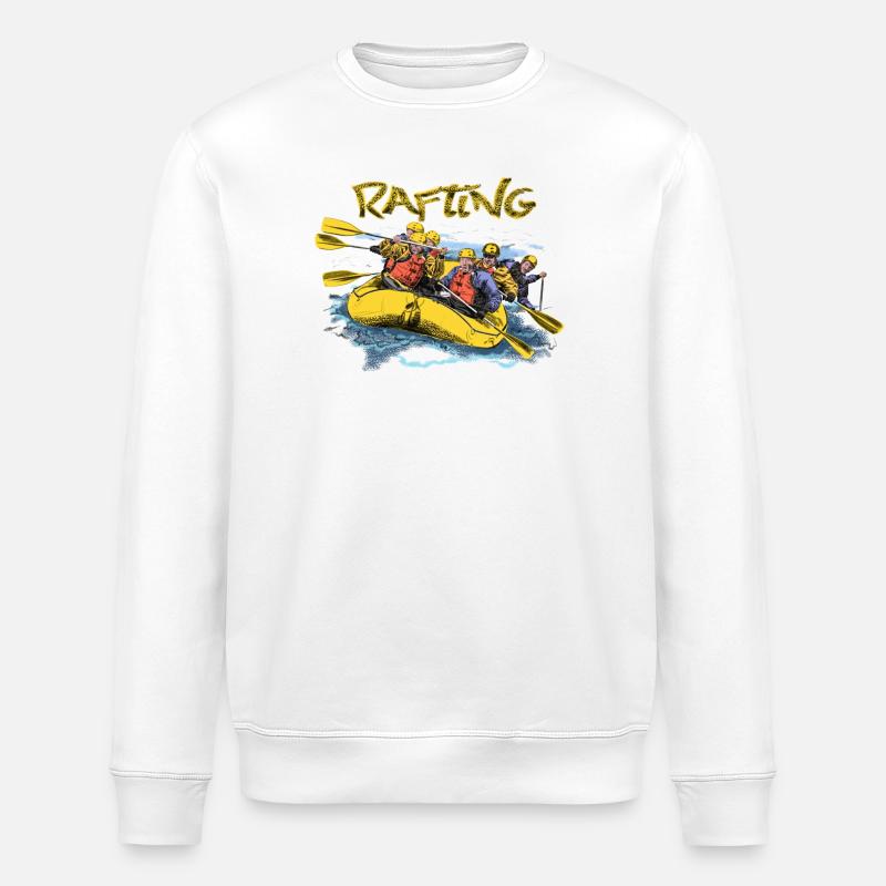 Rafting - Stanley/Stella Unisex Bio-Sweatshirt ROLLER - Weiß