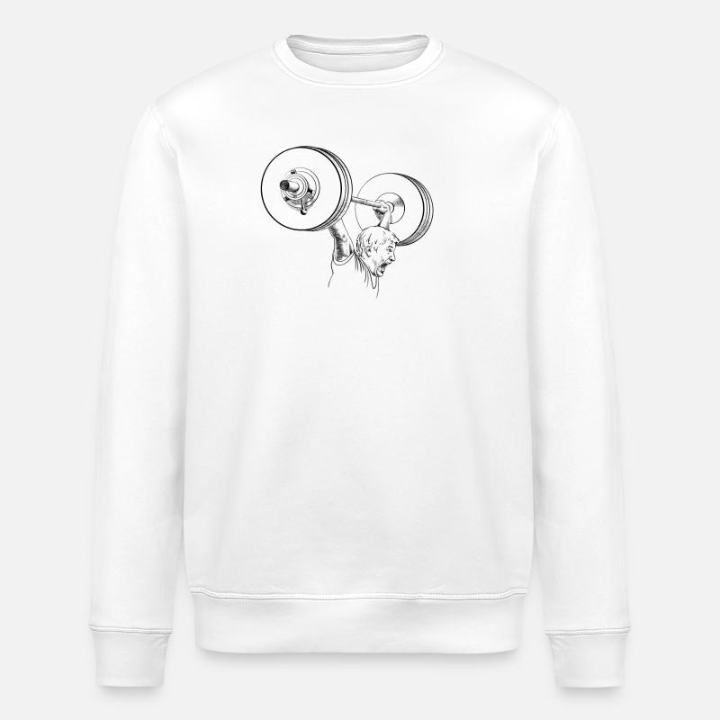 Gewichtheber - Stanley/Stella Unisex Bio-Sweatshirt ROLLER - Weiß