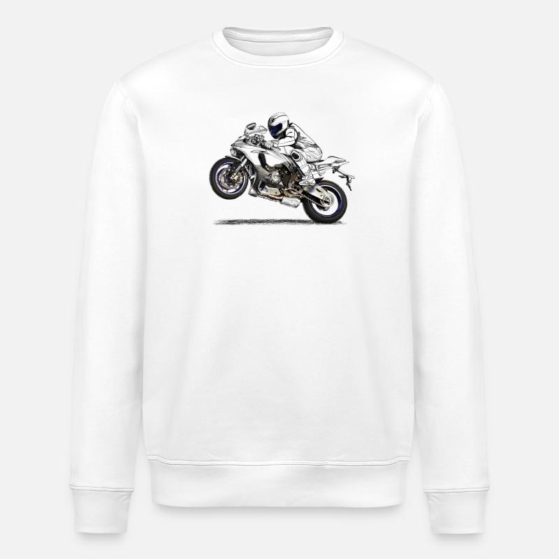 Motorcycle - Sweat bio ROLLER Stanley/Stella Unisexe - blanc