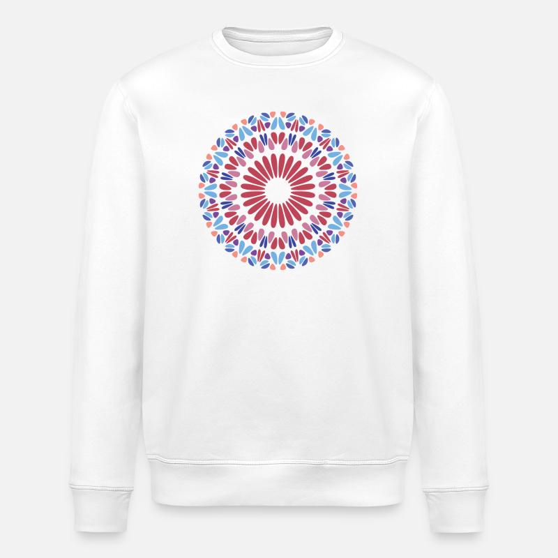 Mandala - Sweat bio ROLLER Stanley/Stella Unisexe - blanc