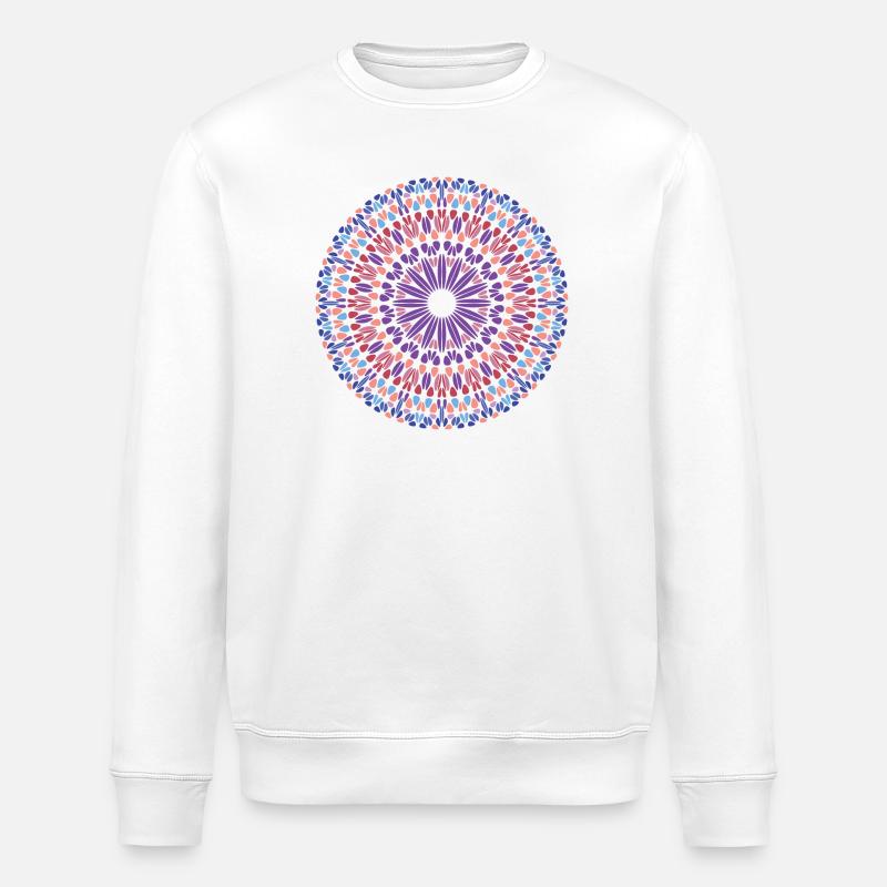 Mandala - Stanley/Stella Unisex Bio-Sweatshirt ROLLER - Weiß