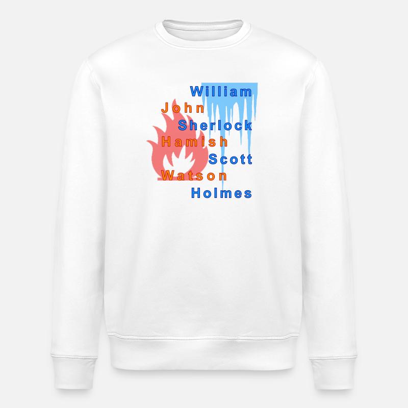 Feu et glace - Sweat bio ROLLER Stanley/Stella Unisexe - blanc