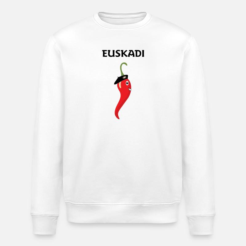 Baskisch - Stanley/Stella Unisex Bio-Sweatshirt ROLLER - Weiß