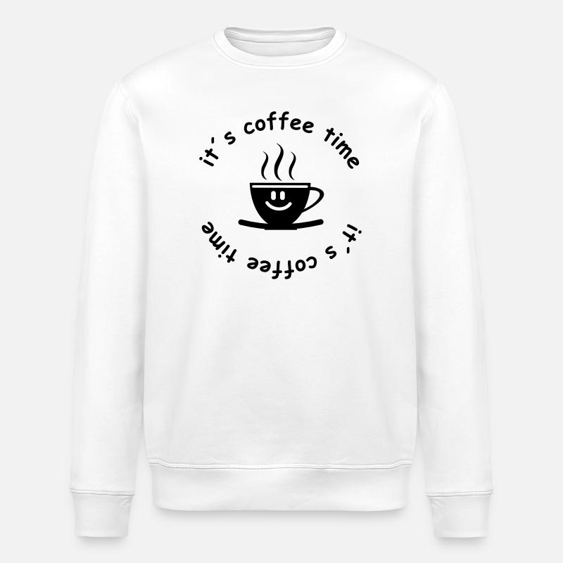 café - Sweat bio ROLLER Stanley/Stella Unisexe - blanc