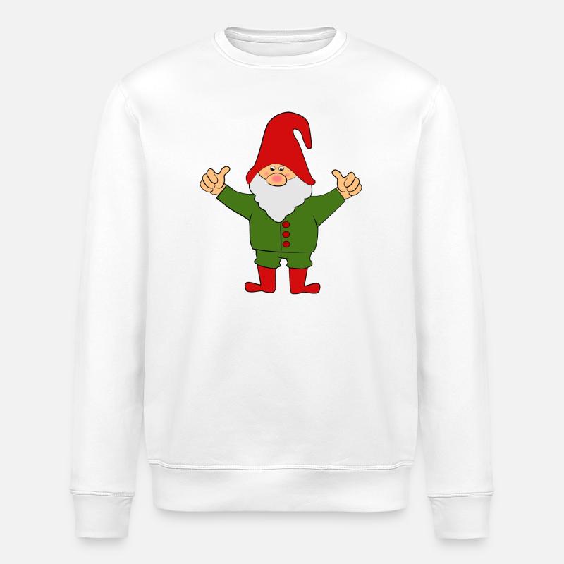 Elves Dwarfs - Stanley/Stella ROLLER Unisex Organic Sweatshirt - white