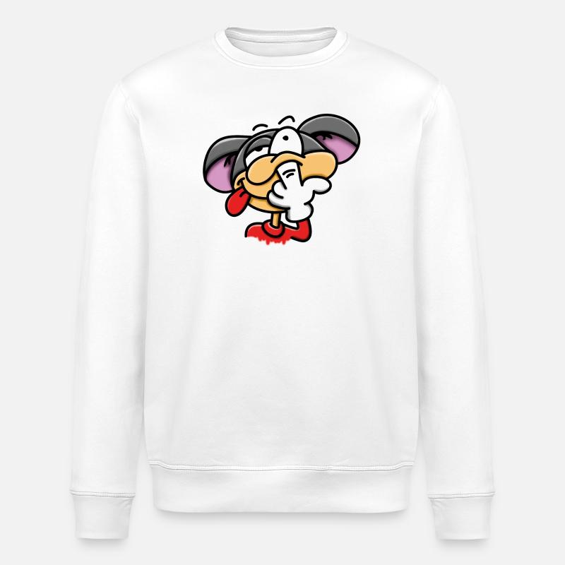 Popeln - Nase bohren - Stanley/Stella Unisex Bio-Sweatshirt ROLLER - Weiß