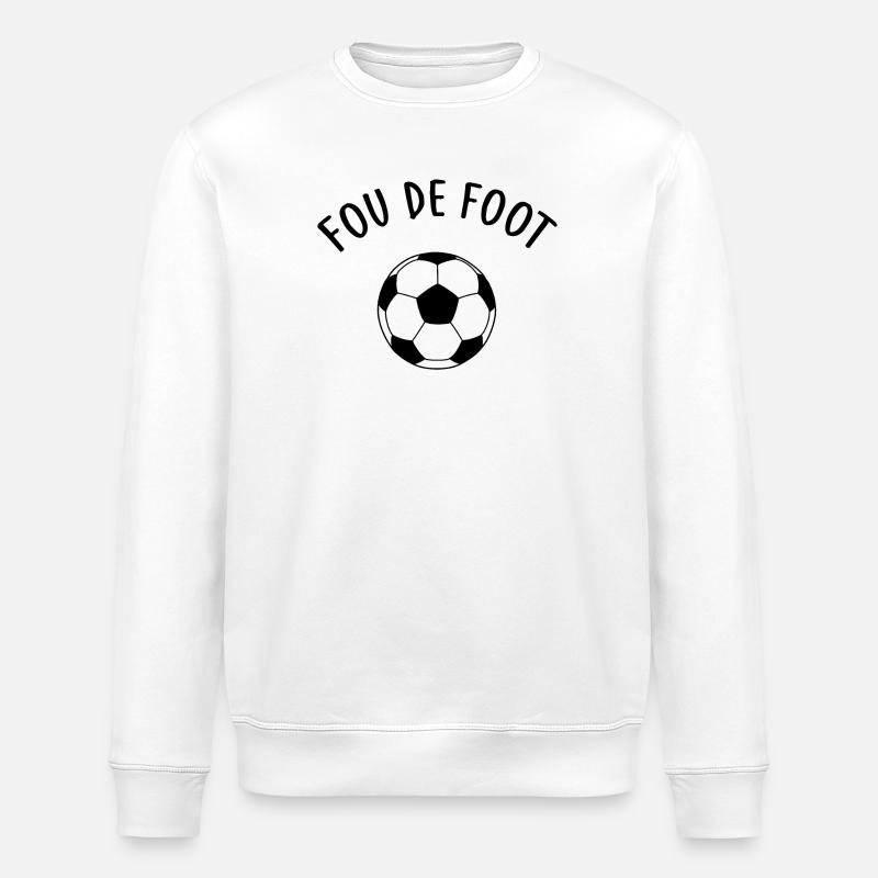 FOU DE FOOT  - Sweat bio ROLLER Stanley/Stella Unisexe - blanc