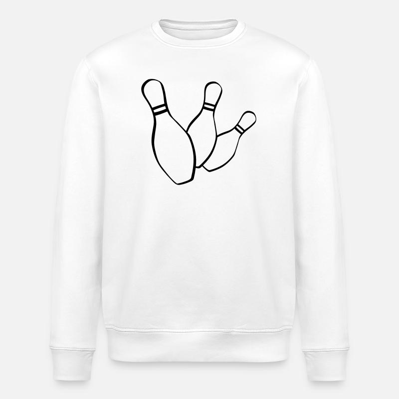 bowling kegelclub - Stanley/Stella Unisex Bio-Sweatshirt ROLLER - Weiß