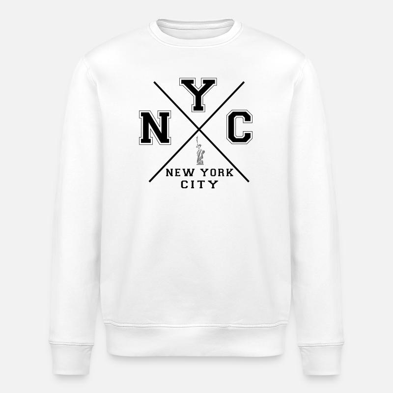 New York City - Sweat bio ROLLER Stanley/Stella Unisexe - blanc