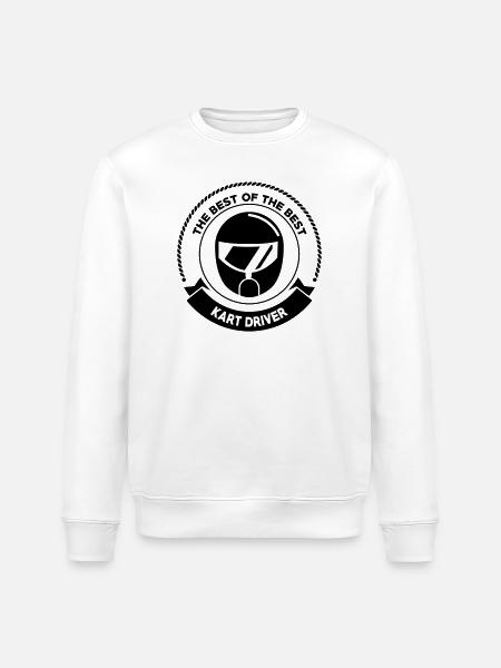 Go-Kart / Karting / Kart / Fahrer - Stanley/Stella Unisex Bio-Sweatshirt ROLLER - Weiß