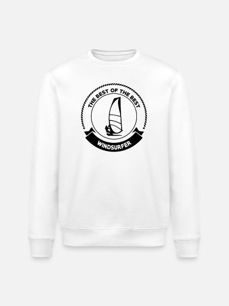 Windsurfen / Windsurfer / Windsurf / Windsurfing - Stanley/Stella Unisex Bio-Sweatshirt ROLLER - Weiß