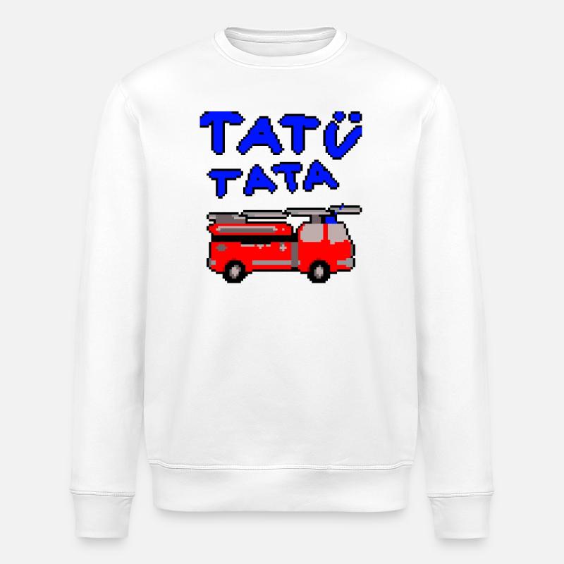 Pompiers Tatütata - Sweat bio ROLLER Stanley/Stella Unisexe - blanc