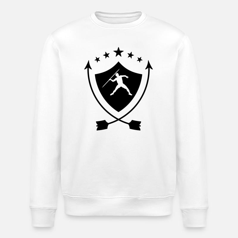 Speerwurf / Diskuswurf / Kugelstoßen / Hammerwurf - Stanley/Stella Unisex Bio-Sweatshirt ROLLER - Weiß