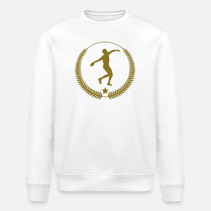 Speerwurf / Diskuswurf / Kugelstoßen / Hammerwurf - Stanley/Stella Unisex Bio-Sweatshirt ROLLER - Weiß