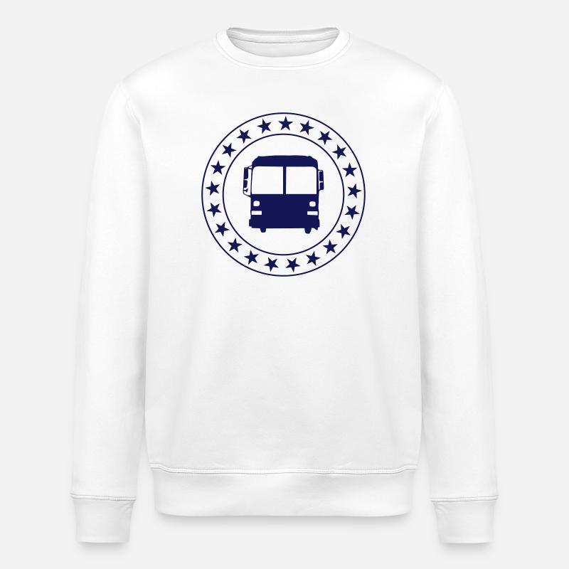 Bus / Busfahrer / Arbeit / Job - Stanley/Stella Unisex Bio-Sweatshirt ROLLER - Weiß