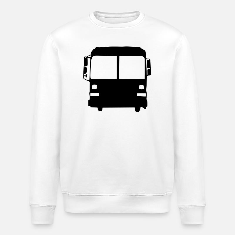 Bus / Busfahrer / Arbeit / Job - Stanley/Stella Unisex Bio-Sweatshirt ROLLER - Weiß