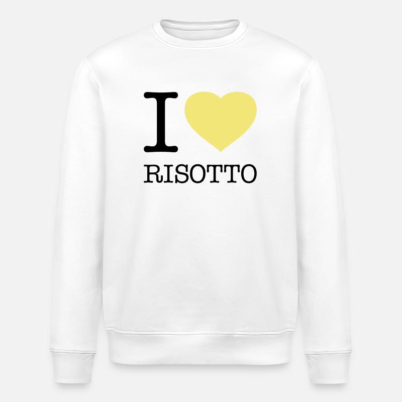 J’ADORE LE RIZ RISOTTO - Sweat bio ROLLER Stanley/Stella Unisexe - blanc