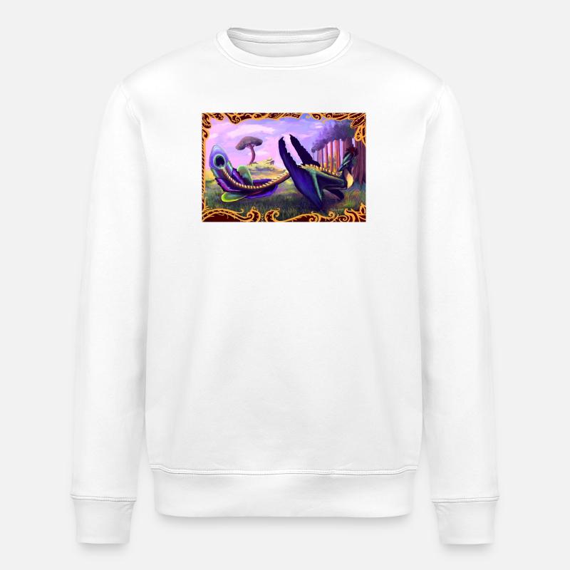 Dinosaure - Sweat bio ROLLER Stanley/Stella Unisexe - blanc